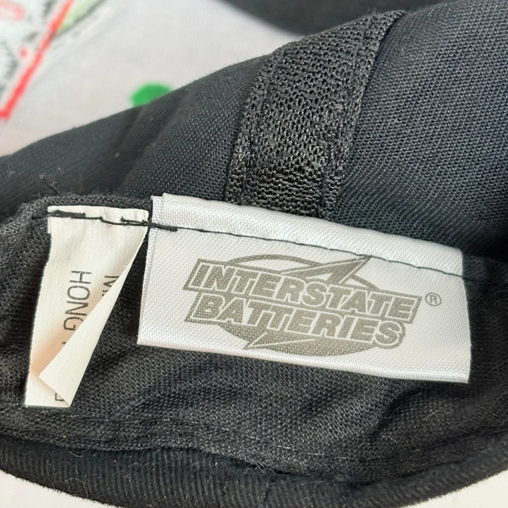 Interstate Batteries Racing Snapback Hat Black Green Kyle Bush Racing #18 Cap
